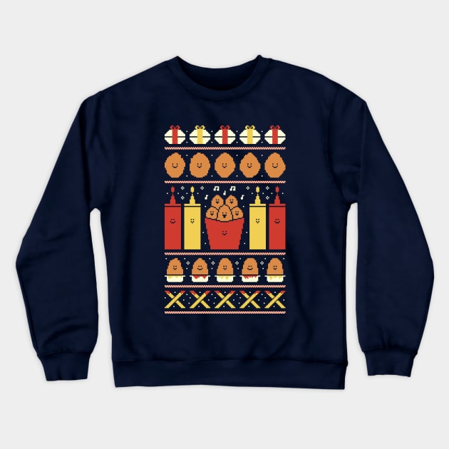 Christmas Nuggets Crewneck Sweatshirt by HandsOffMyDinosaur